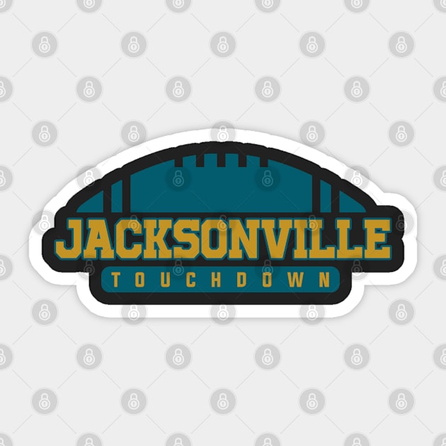 Jacksonville Football Team Sticker by igzine